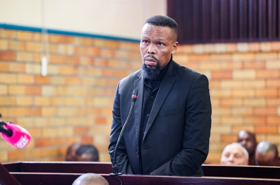 Former SAPS Special Task Force member, Matipandile Sotheni, appears at Brakpan magistrate's court. Gallo Images/OJ Koloti