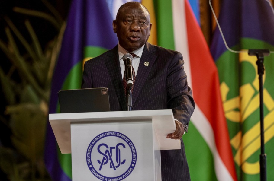 President Cyril Ramaphosa. Rajesh JANTILAL / AFP