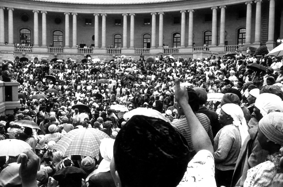 Women's march to the Union Buildings in August 1956 in Pretoria. Gallo Images/Johncom
