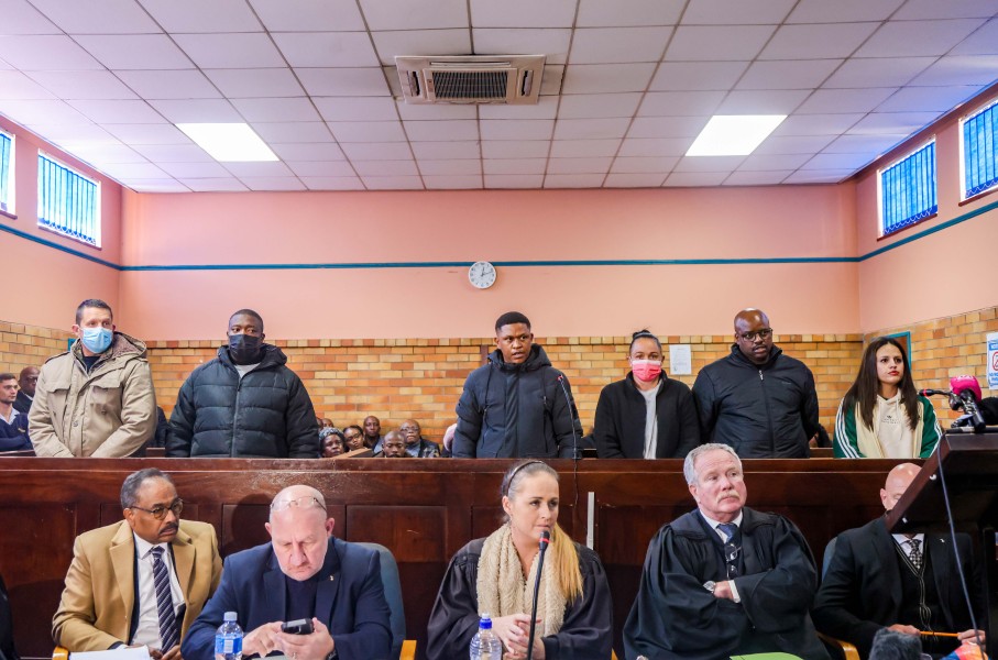 Julius Mkhwanazi and his co-accused. OJ Koloti/Gallo Images