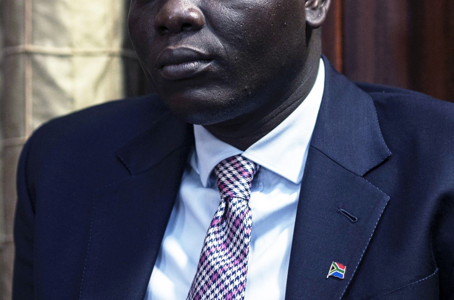 PRETORIA, SOUTH AFRICA - JUNE 4: South African Minister of International Relations and Cooperation Ronald Lamola attends a media briefing on June 4, 2026 at Union Buildings in Pretoria, South Africa. President Ruto was invited for a state visit June 3-5, and the focus was on deepening economic cooperation, facilitating business partnership and exploring strategies for unlocking the full potential of trade and investment between the two countries. (Photo by Per-Anders Pettersson/Getty Images)