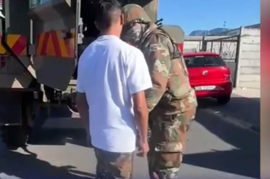 Zughdi Mohammed says he was shocked when soldiers patrolling the area told him to remove his pants.