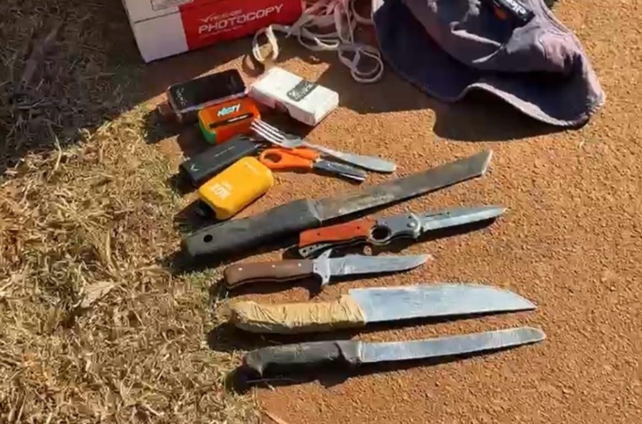 Badirile Secondary School raid. Nabeelah Shaikh/eNCA