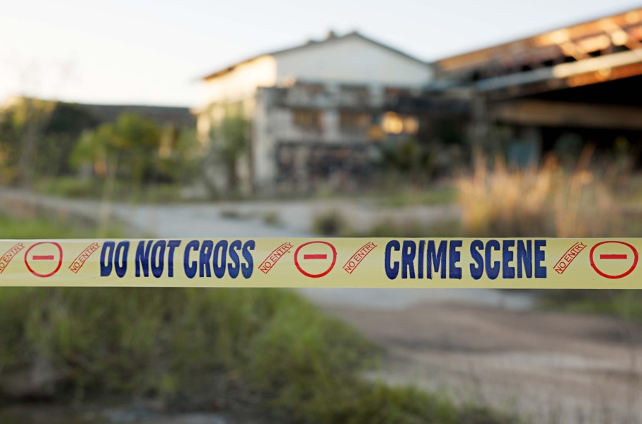 File: Police tape at a crime scene. GettyImages/Jakob Wackerhausen