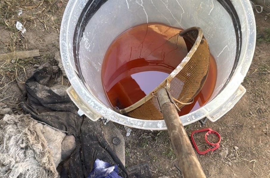 Equipment and materials believed to have been used to manufacture crystal methamphetamine. X/@SAPoliceService