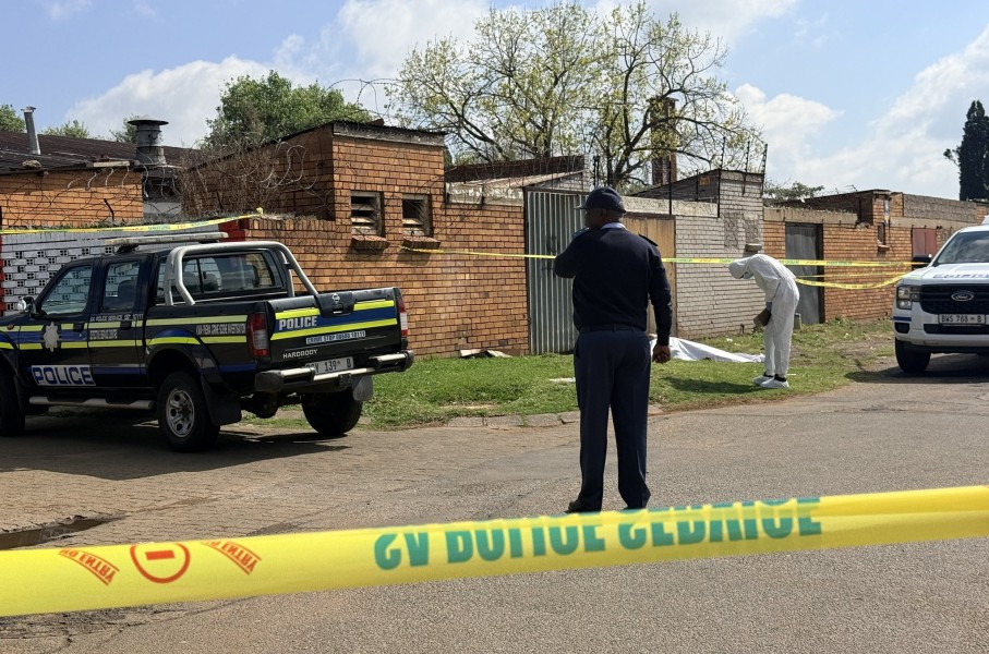 The crime scene in KwaThema. eNCA/Nabeelah Shaikh