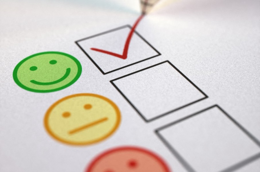 File: A person taking a survey. KTSDesign/ Science Photo Library via AFP