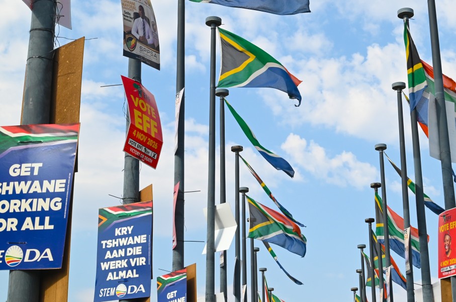 Political parties posters.  Frennie Shivambu/Gallo Images