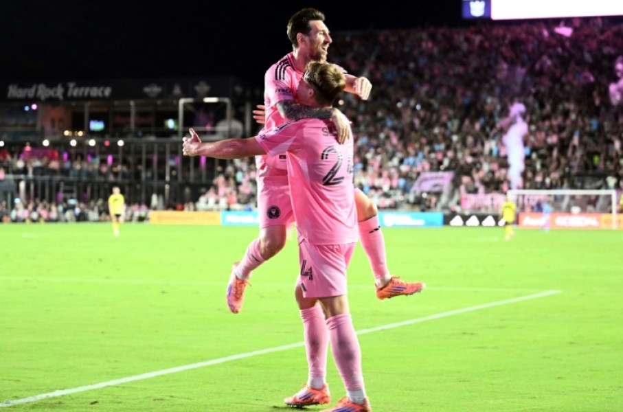 Lionel Messi (top) has orchestrated a dazzling Inter Miami run through the playoffs to the MLS Cup final