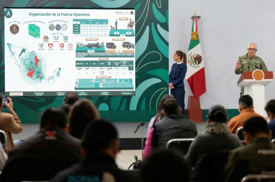 President Claudia Sheinbaum unveiled the Mexico's World Cup security plan less than two weeks after an explosion of violence in Guadalajara, which will host four games