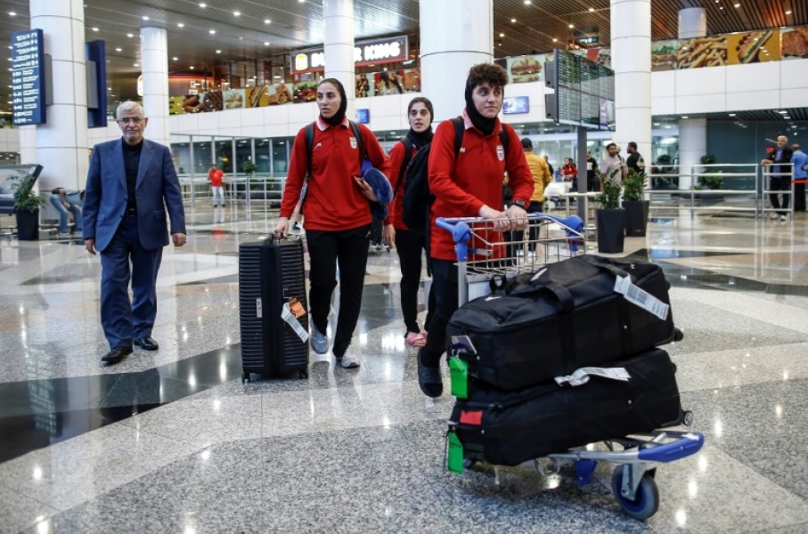 The members of Iran's women's football team who did not claim asylum in Australia arrived at the Kuala Lumpur International Airport on March 11, 2026