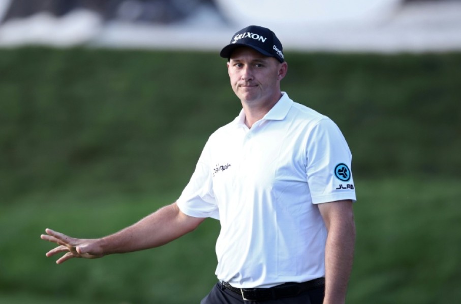 Austria's Sepp Straka was among five players sharing the lead after darkness halted the opening round of the US PGA Players Championship