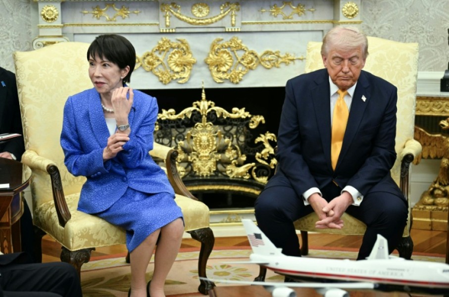US President Donald Trump meets with Japan's Prime Minister Sanae Takaichi in the Oval Office