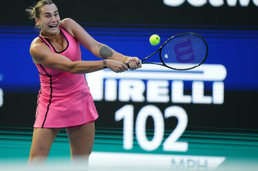 World number one Aryna Sabalenka is through to the Miami Open semi-finals after a victory over Hailey Baptiste