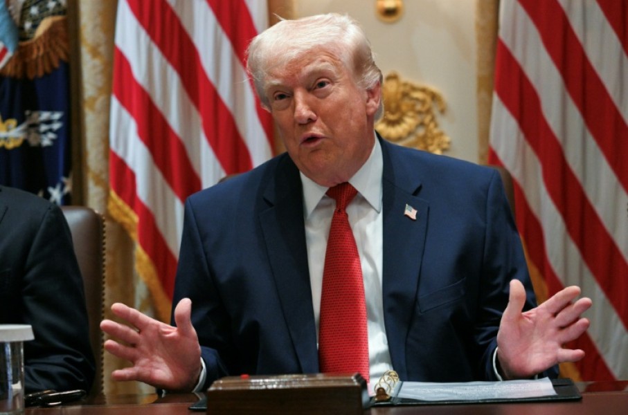 US President Donald Trump was holding his first cabinet meeting since the start of the Iran war