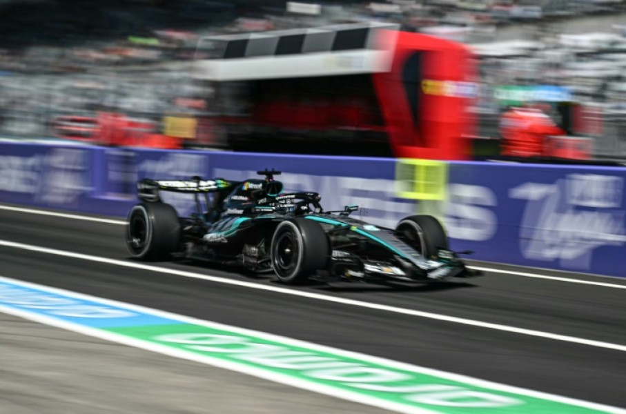Mercedes' George Russell was fastest in the first practice for the Japanese Grand Prix