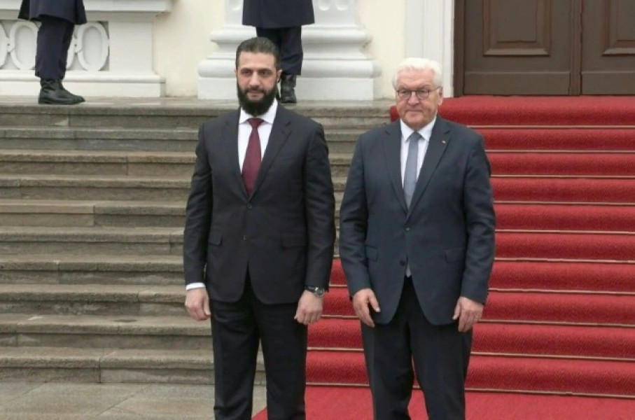 German president greets Syrian counterpart in Berlin