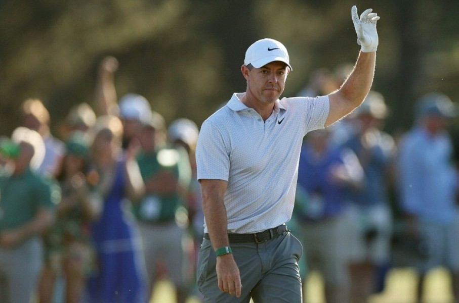 Rory McIlroy set a Masters 36-hole record with a six-stroke lead at Augusta National