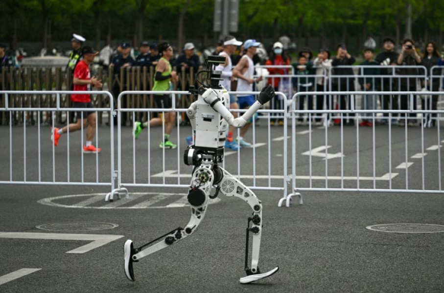 The number of humanoid entries at the Yizhuang half marathon jumped from around 20 last year to more than 100