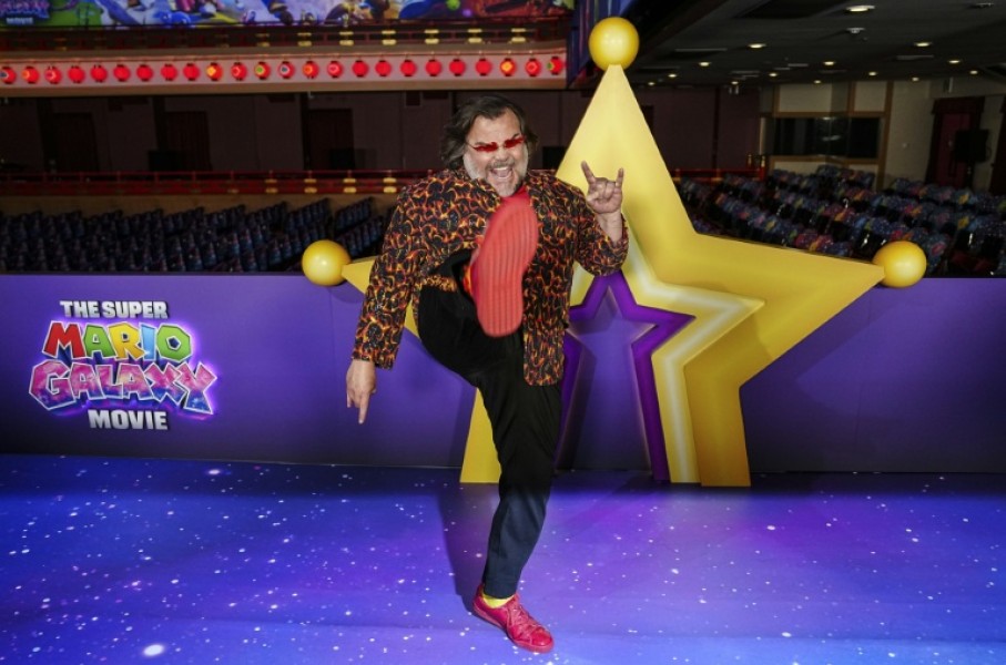 Jack Black is one of the voice stars of 'The Super Mario Galaxy Movie'