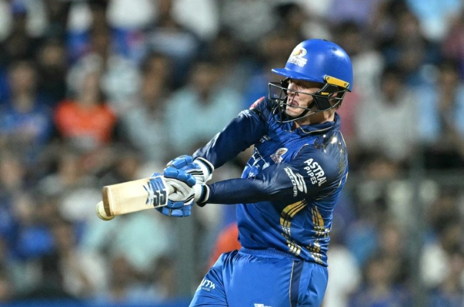 Ryan Rickelton made a hundred in a losing cause for Mumbai