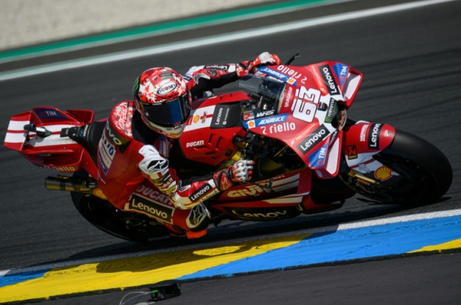 Francesco Bagnaia took his first pole position of the season