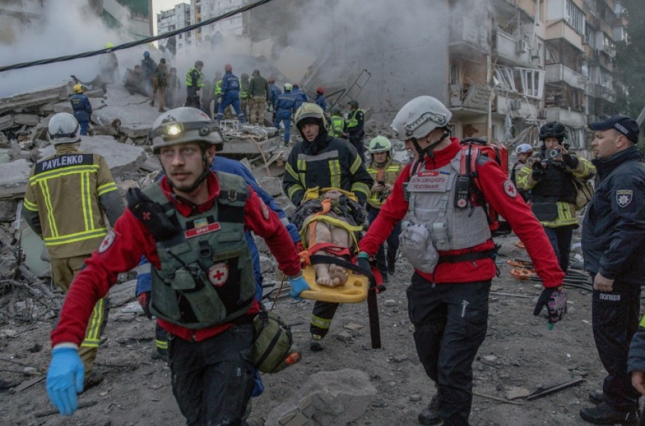 The attack on the capital was one of the longest since Russia invaded Ukraine more than four years ago