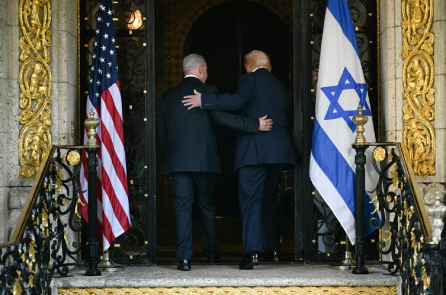 Israeli Prime Minister Benjamin Netanyahu visits US President Donald Trump in Florida in December 2025