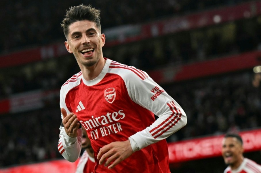 Kai Havertz headed Arsenal to the brink of the Premier League title