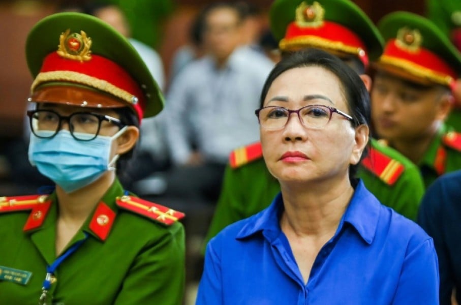 Truong My Lan (right) was initially sentenced to death, but now faces life in prison after Vietnam abolished capital punishment