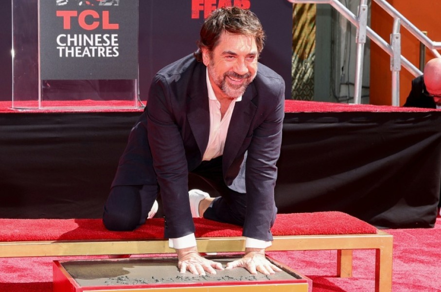 Spanish actor Javier Bardem earned his spot among the pantheon of actors who have left their mark at the Chinese Theatre in Hollywood