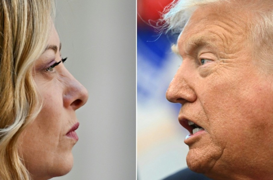 Meloni said she was 'stunned' by Trump's comments, which she dismissed as 'made up'