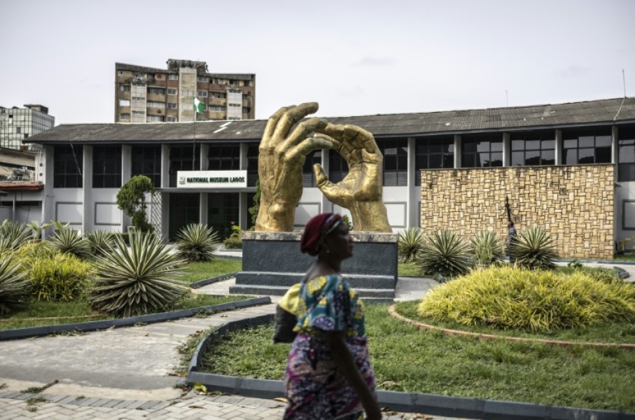 A visitor walks past the National Museum in Lagos on April 23, 2026