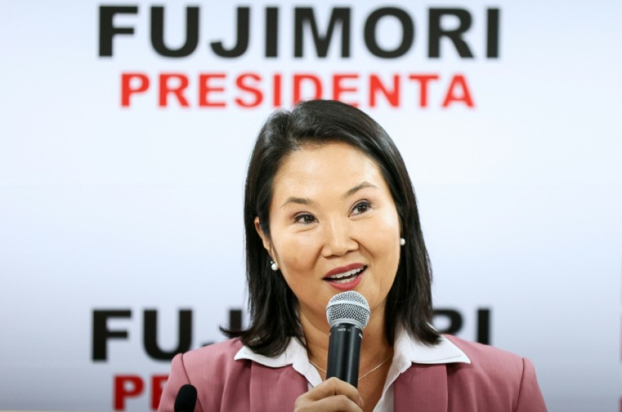 President-elect Keiko Fujimori, seen here on June 24, 2026, won the June 7 run-off by the slimmest of margins but secured the top office after her fourth campaign run