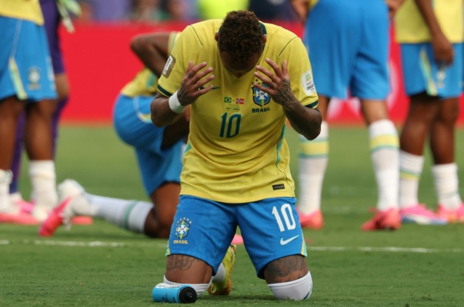 Neymar's late penalty could not prevent Brazil going out of the World Cup to Norway on Sunday