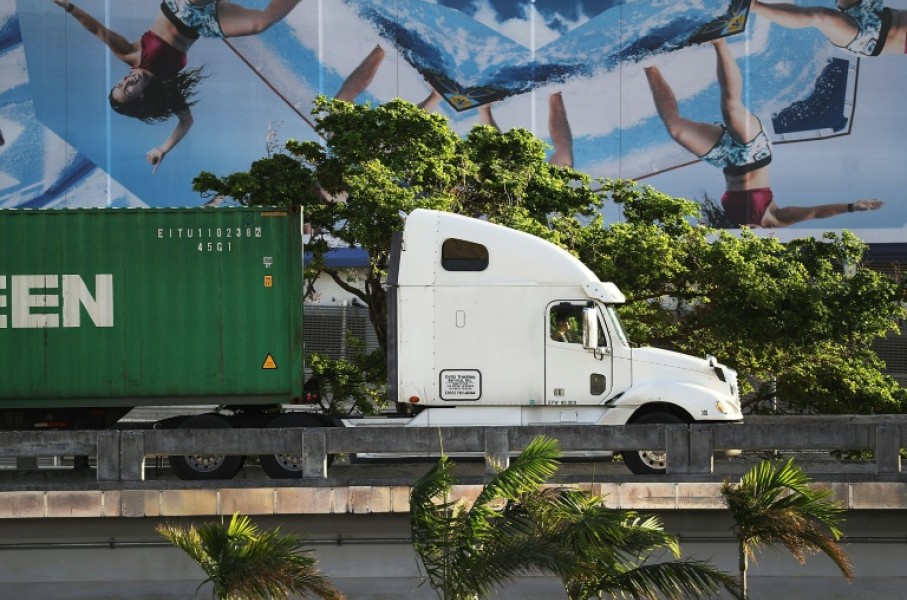 President Donald Trump's administration moved to loosen truck pollution regulations put in place by his predecessor Joe Biden, in its latest environmental rollback