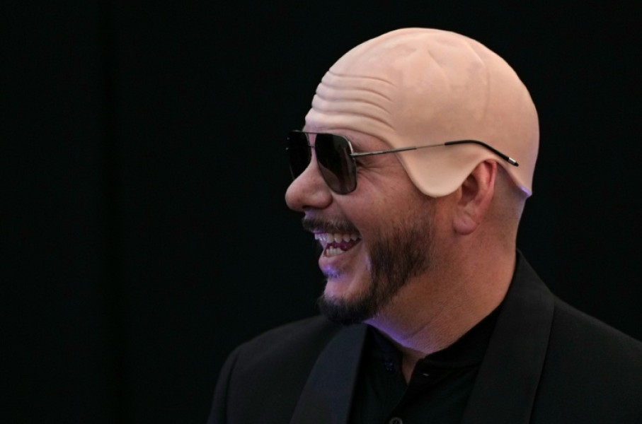 US rapper and singer Pitbull thanked the "baldies"