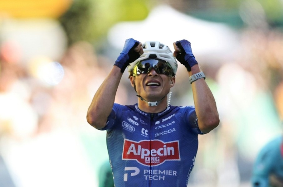 It was an 11th Tour de France stage victory overall for Belgian Jasper Philipsen