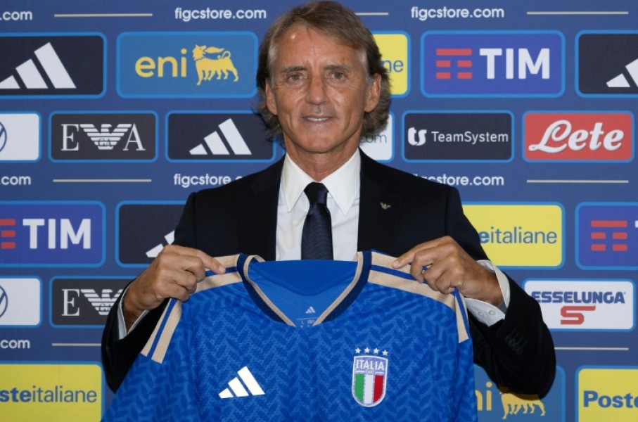 Newly appointed Italy head coach Roberto Mancini