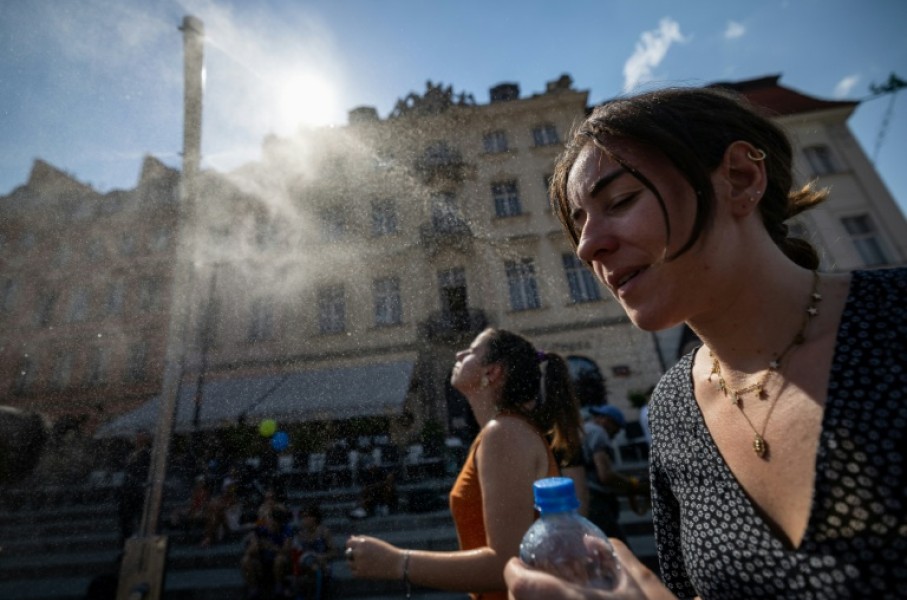 European authorities issued health warnings, battled wildfires and urged people to avoid outdoor activities during afternoons