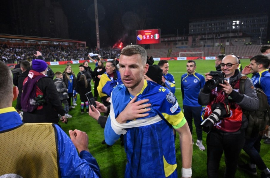 Edin Dzeko has scored a record 73 goals for Bosnia and Herzegovina