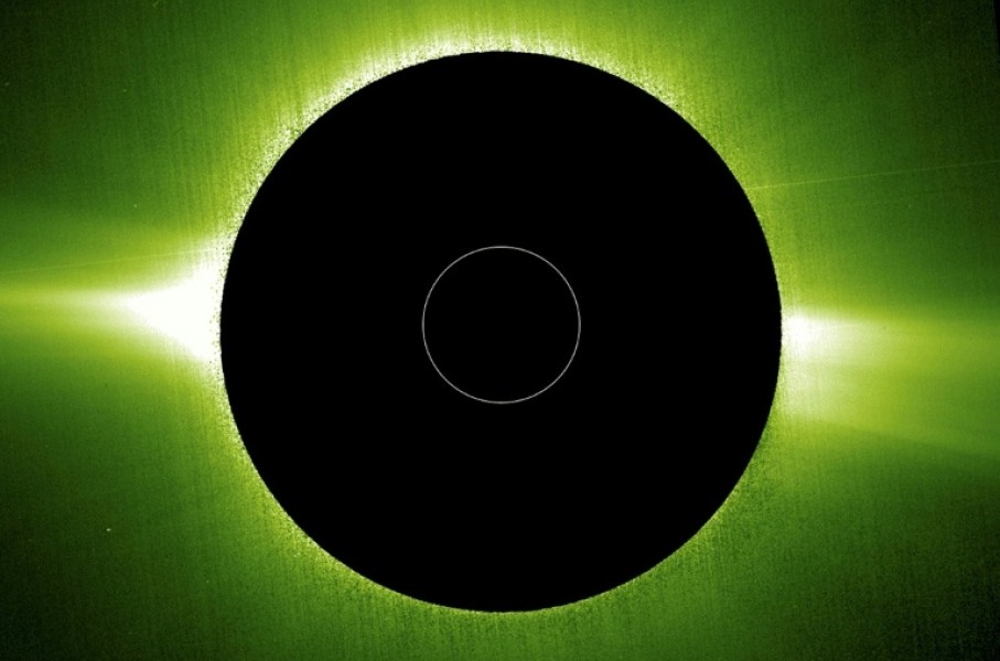 The Sun's corona in an image taken by the Solar Orbiter probe