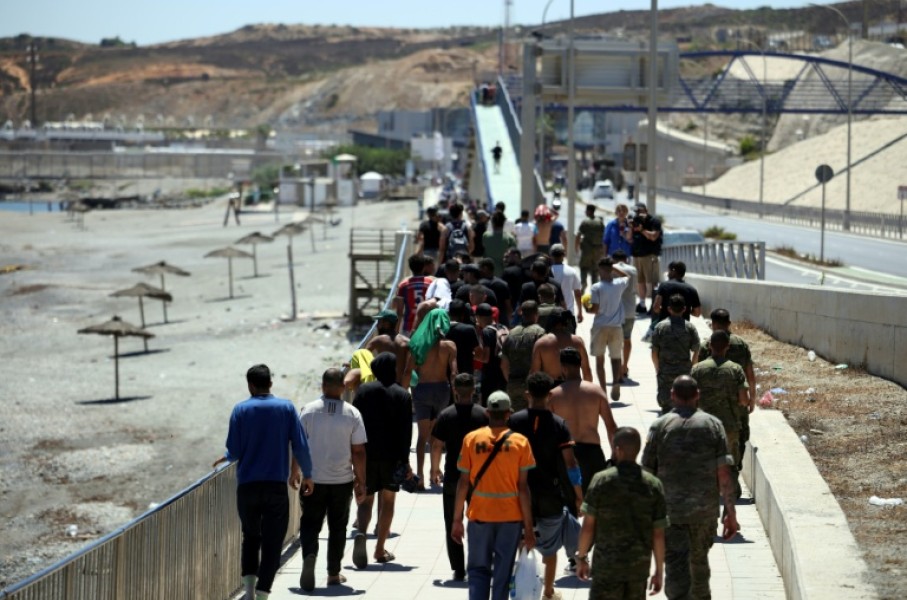 Most of the migrants returned to Morocco but hundreds of children have stayed