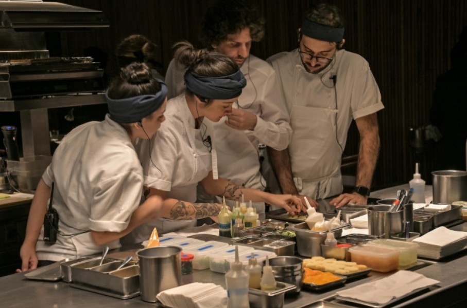Ivan Ralston works alongside his team at Tuju, one of only two restaurants with three Michelin stars in Latin America