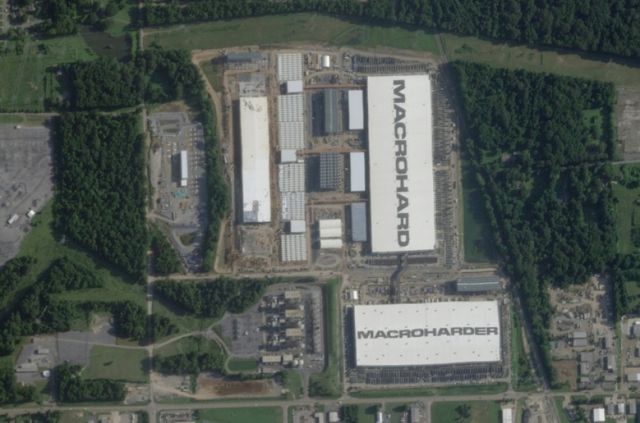 This handout satellite image obtained from Planet Labs on August 7, 2026 and taken on July 14, 2026 shows the xAI Colossus 2 data center in south Memphis, Tennessee