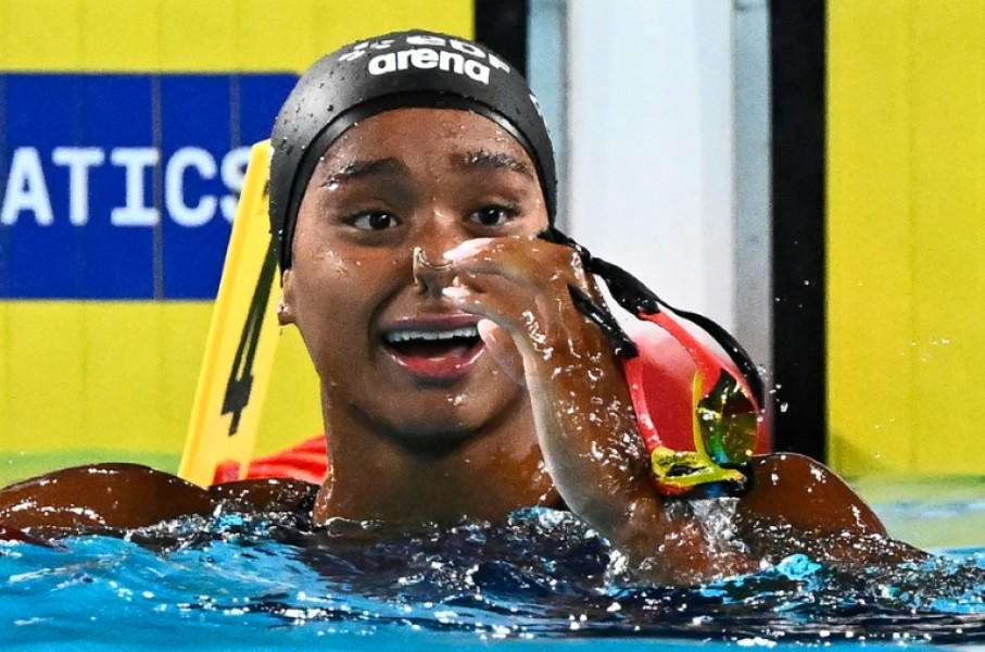 Italy's Sara Curtis set a second world record in two days in the 50m backstroke