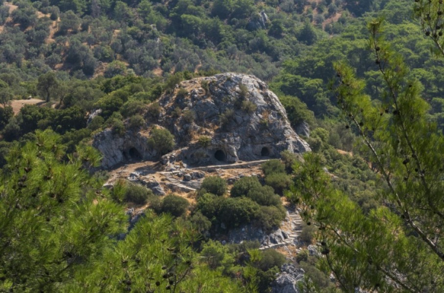 There is no hard evidence that Homer wrote 'The Odyssey' in the cave in Bornova Homeros Valley in what is now Turkey, but locals believe it to be true