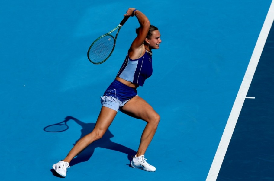 Top-ranked Aryna Sabalenka is through to the third round of the ATP-WTA Cincinnati Masters