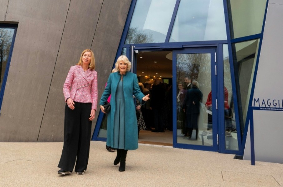 Britain's Queen Camilla has spoken about how 'difficult' it was not to reveal that her husband, King Charles III, had been diagnosed with cancer when she opened 'Maggie's Royal Free' in 2024