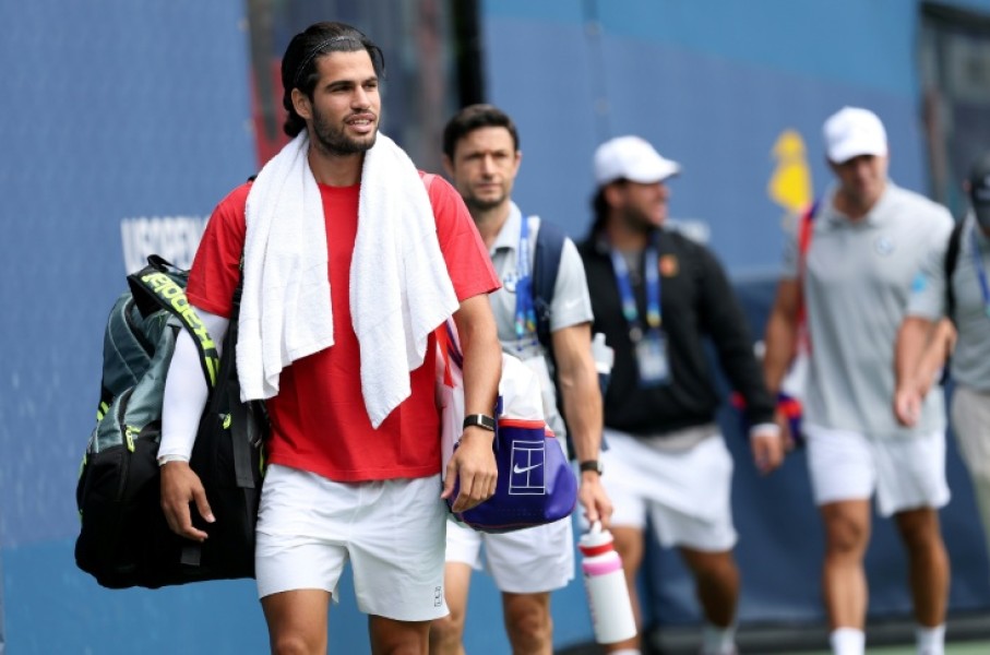Back from injury, Carloz Alcaraz practices at USTA Billie Jean King National Tennis Center